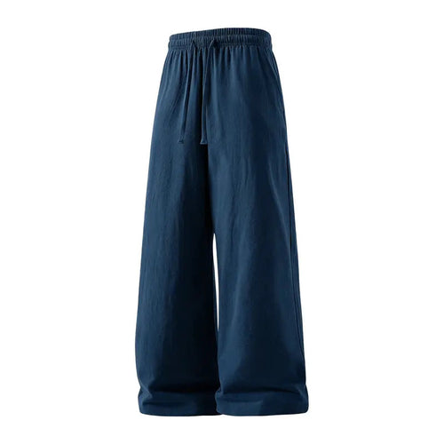 Lightweight Linen Cotton Pants with Drawstring Waist
